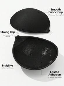 1/2 Pares de Sutiã Adesivo Invisível Reutilizável com Alça Removível - Sutiã Adesivo de Silicone com Fecho Frontal para Levantar Seios Pequenos, Cobre Mamilos Sem Costura Sem Alças para Vestidos e Lingerie