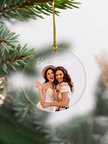 Personalisierter Foto-Weihnachtsbaumschmuck für beste Freunde, Freundschafts-Weihnachtsbaumschmuck, Weihnachtsschmuck für die beste Freundin, Weihnachtsandenken, personalisierter Foto-Weihnachtsbaumschmuck für Freunde, Geschenk für Freunde, Geschenk für sie, Weihnachtsbaumschmuck für die beste Freundin, personalisierter Haustier-Weihnachtsbaumschmuck als Geburtstagsgeschenk, personalisierter Hunde-Weihnachtsbaumschmuck, Geschenke für Tierliebhaber, Erinnerungsgeschenk für Haustiere, Weihnachtsbaumschmuck, Weihnachtsgeschenk, Elegant Living, Artful Living