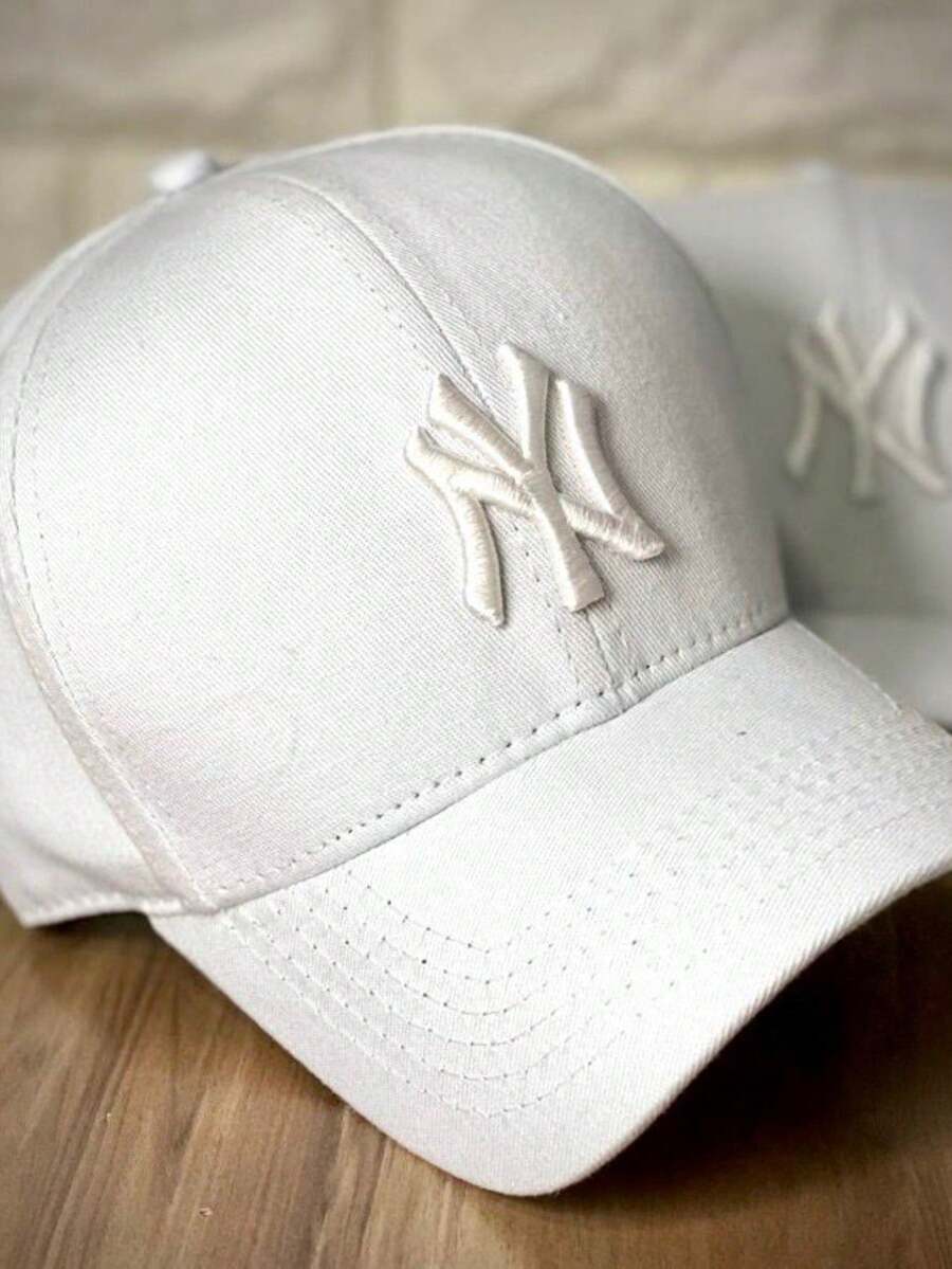 Men's Women's Curved Brim Cap Fitão Urban Style Adjustable - Unisex Casual Streetwear - Tất cả màu trắng - Xem 1