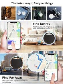 4个装&1个装 Apple Air Tag 智能标签，全球精准定位GPS追踪器，适用于查找我的应用（安卓系统不支持！），防丢失设备，可更换电池和隐私保护，适用于房间、行李箱、背包、钱包等，节日礼物