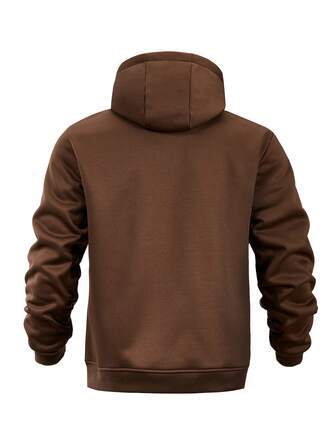 Herrset med termofodrad träningsoverall, tröja och byxor, lämplig för utomhussporter, gymträning, höst/vinter