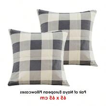 Elegant Bianca European Pillowcases Set For Luxurious Bedroom Decor - Soft Cotton Blend, Stylish Design, Perfect For Standard Euro Pillows