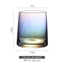 1pc Colorful Minimalist Glass Cup Set, Household Wash Basin Ins Style Drinking Cup,Beverage/Whiskey Glasses For Summer