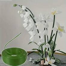 Flexible Bendable Floral Shaping Tube - 3 Colors (White, Green, Golden) For Plant & Balloon Decor, Christmas, Easter, Valentine's Day, Thanksgiving, Graduation - Durable Plastic Home Decoration, No Power Needed, Flower Decorations