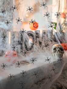 1 件万圣节装饰道具逼真人体骨骼模型，恐怖骨骼装饰品，适用于家居装饰、圣诞节 - 米色 - 查看 10