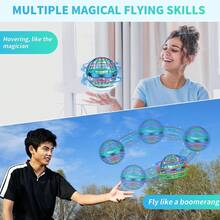 2025 AI Flying Orb Ball Toys, Galaxy Cosmic Globe Boomerang Hover Ball, Hand Drone Orbit, Galactic Fidget Spinning, Birthday Cool Stuff For 6 7 8 9 10+ Year Old Boys Girls Teens Outdoor - Blue - View 3