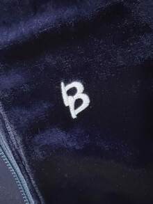 LovelyWholesale Women's Casual Stand Collar Long Sleeve Side Pocket Zipper Top And Drawstring Side Stripe Pants 2 Pieces Set Fall Clothes For Women - Navy Blue - View 6