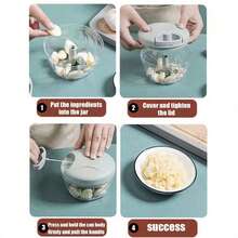 1 pezzo, 16,91 / 30,43 once di utensili da cucina manuali durevoli, comodi e veloci, tritacarne manuale, tritaaglio, spremiagrumi rotante per cipolle, tagliaverdure, tritafrutta creativo, tritacarne, facili da cucinare, un buon aiuto per la gestione degli ingredienti da cucina