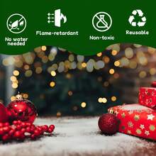 50g/200g/100g Winter Wonderland Snowflake Illusion - Glossy Artificial Snowflake Decorations, Perfect For Christmas And Holiday Celebrations - Magical Photo Props And Holiday Scene Enhancers For Home, Office, Party - No Electricity Required, Winter Wonderland Decoration Home Decor Christmas Decorations Room Decor