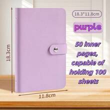 1 件现金存款簿软皮钱夹钱簿现金收纳袋家庭财务簿收藏和纪念品相册，有多种颜色可供选择，适合收集纪念币。回到学校