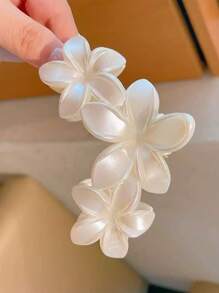 2 件花爪夹，发爪发型配饰，简约设计，适合女士，适合海滩度假发饰花发夹秋季配饰 - 彩色 - 查看 6
