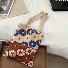 Student Lunch Bag - Flores amarillas y azules - Ver 13