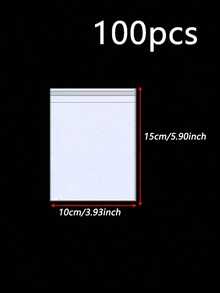 100pcs OPP Transparent Anti-Dust Self-Adhesive Plastic Bags, Multiple Sizes Available For Small Accessories, Baking, Keychains, Pendants, Cards, Holiday Gifts Packaging, Transparent Storage Bags, Packaging Bags - Clear - View 12