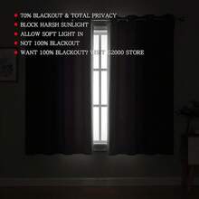 G2000 Blackout Curtains & Drapes For Bedroom Living Room 84 Inches Long Purple And Greyish White Room Darkening Window Treatments Ombre Thermal Insulated Light Blocking Grommet Backdrop 2 Panels Set-FUNALING - 紫色 - 查看 3