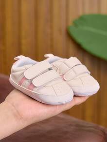 0-1岁婴儿男童/女童运动鞋，软底休闲幼儿鞋0-6-12个月，适合所有季节 - 粉色 - 查看 3