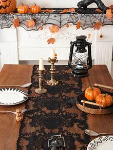 1pc Lace Table Runner, Holiday Decor