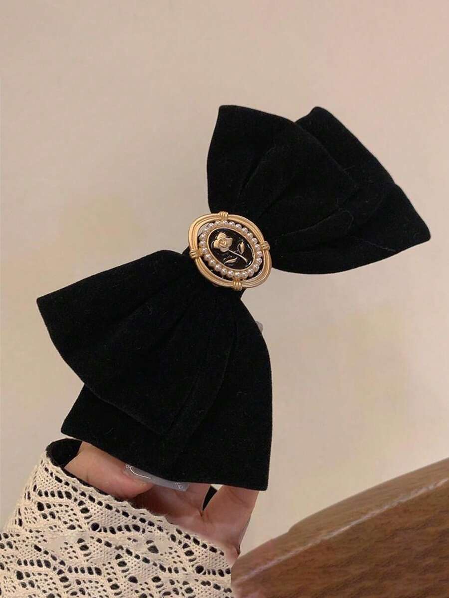 1 chiếc kẹp tóc nơ nhung, kẹp tóc nơ ngắn cho nữ, kẹp tóc dễ thương, kẹp tóc đuôi ngựa, kẹp cá sấu, phụ kiện kẹp tóc, kẹp càng cua, kẹp tóc, kẹp tóc cài đầu, phụ kiện tóc, đồ dùng học tập, phụ kiện đội đầu, kẹp tóc, mùa hè, kỳ nghỉ, du lịch, lễ hội, tiệc tùng - Nhiều màu - Xem 1