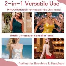 QY Cake Nipple Cover Set Seamless Clear Adhesive Silicone Pasties For Women Reusable Adhesive Breast PetalWheatish Nude 8380 - 如圖 - 查看 7