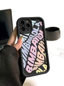 Funda de teléfono con diseño de patrón 2D de dibujos animados creativo y de moda de la marca Bimba & Lola, nuevo diseño de trapezoide cíclope, regalo personalizado divertido y minimalista para hombres y mujeres, compatible con iPhone 16/15/15Pro/15ProMax/14/13/12/11/XsMAX, iPhone17, iPhone17Air, iPhone17PRO, iPhone17PROmax, diseño creativo y de moda para todos