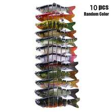 5PCS/10PCS Bionic Swimming Lure Fishing Bait 10cm Accessories For All Kinds Of Fish - 彩色 - 查看 12