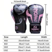 GINGPAI Adult Boxing Gloves For Men, Women And Teens, Combat Boxing Gloves, Muay Thai, Sanda Training, Breathable - Multicolor - View 5