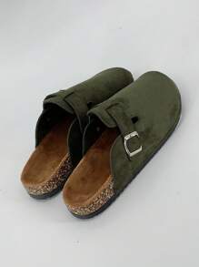 Men's Casual Outdoor Birkenstocks Slippers, Fashionable Unisex Slip-On Sandals, Non-Slip Wear-Resistant Solid Color Men's Slippers For Spring/Summer, Comfortable Soft Cork Footbed Suitable For Outdoor, Office Wear