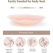 QY Nipple Covers For Women Cakes Nipple Covers 1 Pairs Silicone Reusable Breast Petals  Nipple Cover 8380 - 如圖 - 查看 6