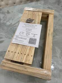 Pine Wood Shoe Rack Organizer Shelf With 3 Shelves - Trong sáng - Xem 3