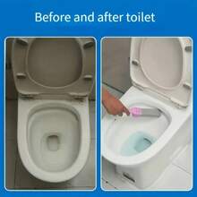 1pc Toilet Bowl Pumice Stone Cleaning Brush - Ergonomic Handle Design For Comfortable And Effortless Grip, Lightweight Pumice Head For Easy Long-Lasting Cleaning, Suitable For Toilet/Tile/Pool Stain Removal, No Electricity Needed, Essential Household Cleaning Tool (Random Color/Style) - Pink - View 9