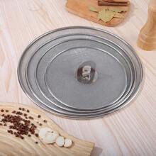 1 pieza/4 piezas Tapa antiderrames de acero inoxidable para sartén de cocina, pantalla antisalpicaduras de grasa para sartén con perilla plegable plana, protector antisalpicaduras de grasa, sin desorden de aceite de cocina, sin quemaduras, tapas de malla ultrafina, acero inoxidable antioxidante