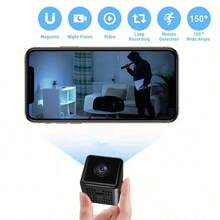 Multi-User Sharing Wifi Camera 720P HD Built-In Battery Wireless Smart Phone Compatible - màu đen - Xem 5