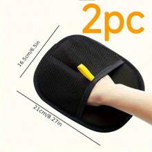 2 pezzi Guanti per rimozione peli di animali domestici, spazzola statica bidirezionale, adatti per cani e gatti, guanti per toelettatura efficienti con setole morbide in nylon, sensazione confortevole, particolarmente adatti per animali domestici a pelo lungo e corto, forniture per toelettatura di animali domestici.