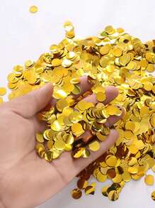 Round Pink/Blue Confetti Baby Girl/Boy Reveals Props Baby Party Birthday Party Holiday Wedding Throwing Confetti Party Atmosphere Props - Multicolor - View 5