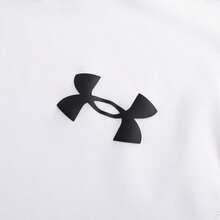Under Armour HG OG 压缩短袖紧身衬衫，男式训练和跑步 - 白色 - 查看 4