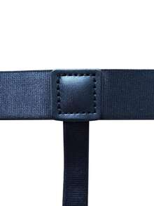 1 Pair Men's Shirt Stays Black, Adjustable Elastic Shirt Garters Shirt Holders Strap Belt With Upgrade Non-Slip Locking Clamps, Keep Shirt Tucked In