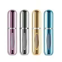 [JUN CAN]Yamadura Portable Mini Refillable Atomizer Perfume Bottle 5ml Refillable Atomizer Perfume Spray Scent Pump Case For Traveling And Outgoing 4 Pack - HồngVàngXanhBạc - Xem 2