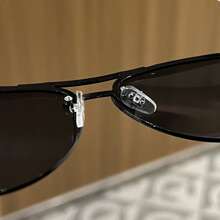 1 件时尚眼镜，双桥框架，适合驾驶、度假、户外穿着，装饰