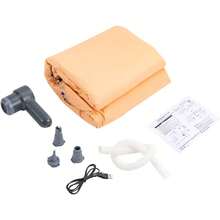 HaroldDol PVC Inflatable Spa Pool, 84 * 140 * 74cm, Foldable Adult Bath Tub With Air Pump, Pool In Summer, Freestanding Bathtub For Home Spa (Orange) - Orange and Blue - View 9