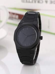 4pcs/Set Men's Business Quartz Watch, Numeric Dial, Bracelet Necklace Ring Set, Gift For Men