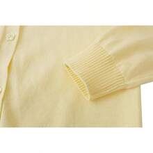 UMELOK Girls' Cardigans Sweater Cotton Button Solid Long Sleeve Knit Sweaters