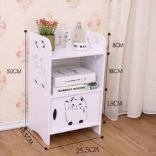 Mesa Auxiliar Multifuncional Estantes,ideal Sala o Recámara - Gato de la suerte - Ver 3