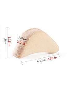 Ultra-Soft Sponge Toe Pads, Increase Shoe Size 1/2, Adjust & Protect High Heels, Loafers, Toe Covers, Anti-Friction And Anti-Pain, Insole Pads, Shoe Size Reducer - Apricot - View 4