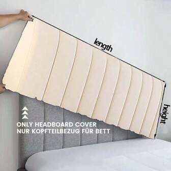 1 Pieza Funda de cabecera grueso, Funda antipolvo todo incluido, Paquete suave de doble cara, Funda de cabecera anti-colisión