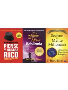 Libros Piense Hagase Rico + Secretos Mente + Hombre mas Rico de Babilonia - Conjuntos - Ver 1