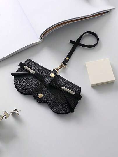 时尚太阳镜包 阅读眼镜收纳盒 PU 皮革防压保护套 便携包 眼镜夹 眼镜配件 返校包 旅行必需品 海滩旅行收纳包 暑假旅行配件 旅行必备品 假期 学校配件 用品 返校用品