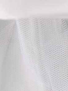 Robe mini en dentelle à manches courtes pour bébé fille de 0 à 2 ans, robe de baptême blanche convenant aux jeux de rôle et aux fêtes - Blanc - Voir 11