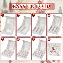 1pc/6pcs Christmas Hollow Out Gift Box,Santa Claus Snowman Christmas Tree Pattern Gift Packaging Box,Christmas Snowflake Bell Elk Design Party Favor Bag,Christmas Gift Wrapping,Xmas Party Gift,Home Decoration,Kitchen Dining Table Decor,Merry Christmas,Christmas Decoration,Christmas Ornaments,Xmas Decor,2025 Christmas,2026 New Year Party Present