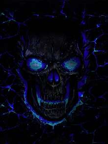 万圣节骷髅高清3D印花连帽衫，男士休闲弹力连帽卫衣，春秋季运动服，100%涤纶，轻薄面料 - 彩色 - 查看 5