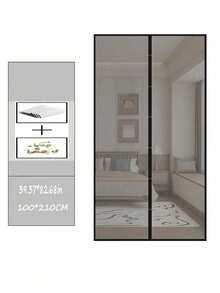 1Set Magnetic Screen Door(Send Thumbtack), Door Screen Magnetic Closure-Keeps Bugs Out Let Breeze In, Heavy Duty Mesh - Pet And Friendly, Works With Front Doors, Sliding Doors - Multicolor - View 9