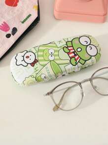 Sanrio 1pc Cute Cartoon Character Pattern Glasses Case, Crush Resistant Fashionable Eyeglasses Storage Case With Wear-Resistant Soft Lining, New And Simple Design, Convenient And Portable With Waterproof And Dustproof Function Suitable Various EyeGlasses Accessories For Women